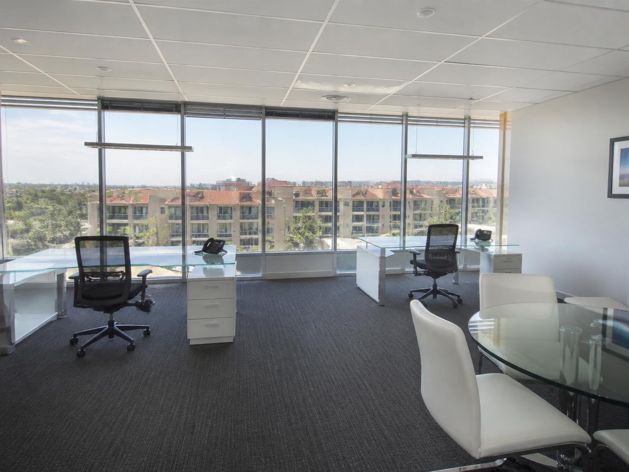 A bright, spotless office interior after a professional commercial clean